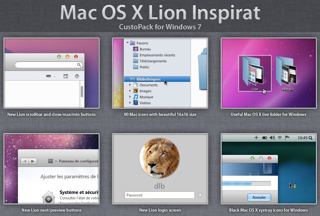 mac os x lion for windows 7
